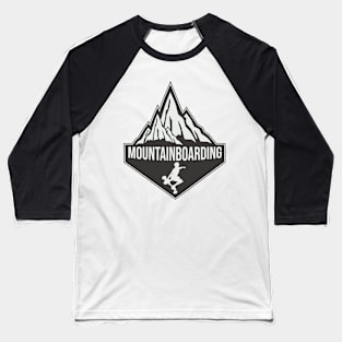 Mountainboarding Artwork Baseball T-Shirt